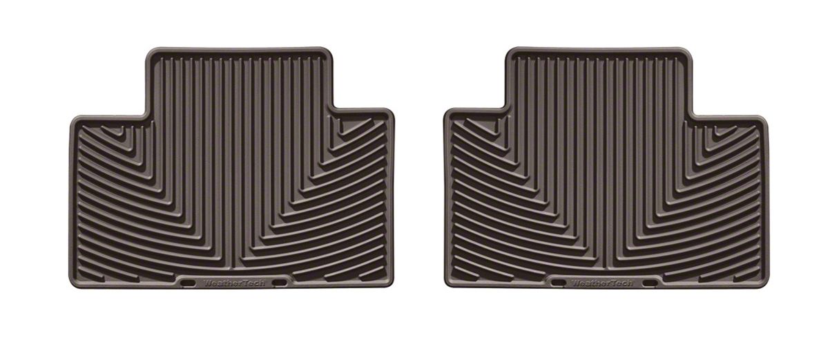 Weathertech All-Weather Rear Rubber Floor Mats; Cocoa (05-23 Tacoma Access Cab, Double Cab)
