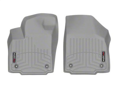 Weathertech DigitalFit Front Floor Liners; Gray (18-23 Tacoma w/ Manual Transmission)