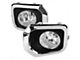 Fog Lights with Wiring Harness; Clear Lens; Chrome Trim (16-23 Tacoma)