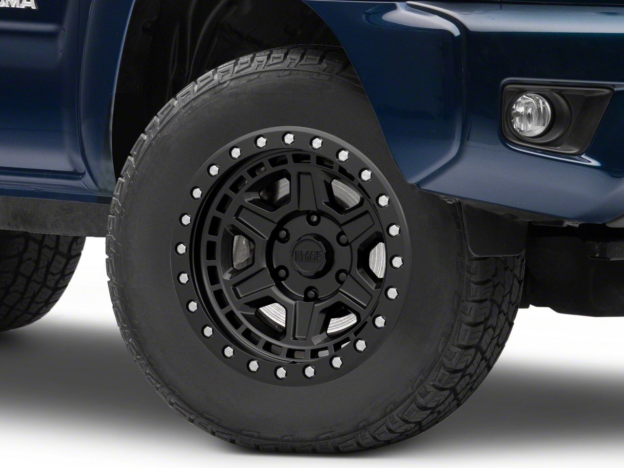 Black Rhino Reno Matte Black with Brass Bolts 6-Lug Wheel; 18x9.5; 12mm Offset (16-23 Tacoma)