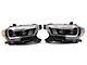 Plank Style Switchback Projector Headlights; Black Housing; Clear Lens (16-23 Tacoma w/ Factory Halogen DRL)