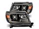 AlphaRex LUXX-Series LED Projector Headlights; Alpha Black Housing; Clear Lens (05-11 Tacoma w/ Factory DRL)