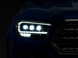 NOVA-Series LED Projector Headlights; Alpha Black Housing; Clear Lens (16-23 Tacoma TRD)