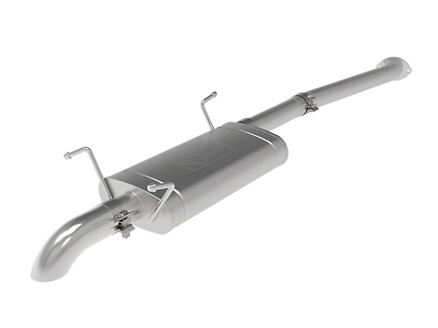AFE Rock Basher Single Exhaust System; Rear Exit (16-23 2.7L Tacoma)