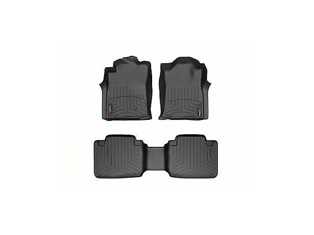 Weathertech DigitalFit Front and Rear Floor Liners; Black (05-07 Tacoma Access Cab)