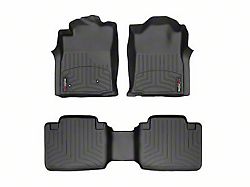 Weathertech DigitalFit Front and Rear Floor Liners; Black (05-07 Tacoma Access Cab)