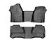 Weathertech DigitalFit Front and Rear Floor Liners; Black (16-17 Tacoma Access Cab w/ Manual Transmission)