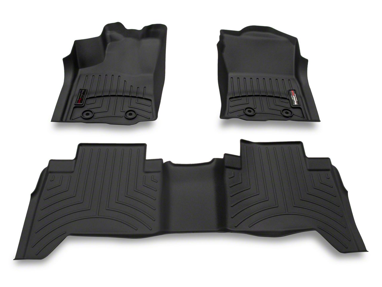 Weathertech DigitalFit Front and Rear Floor Liners; Black