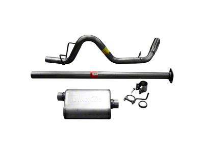 Dynomax Ultra Flo Welded Single Exhaust System with Polished Tip; Side Exit (05-15 4.0L Tacoma)