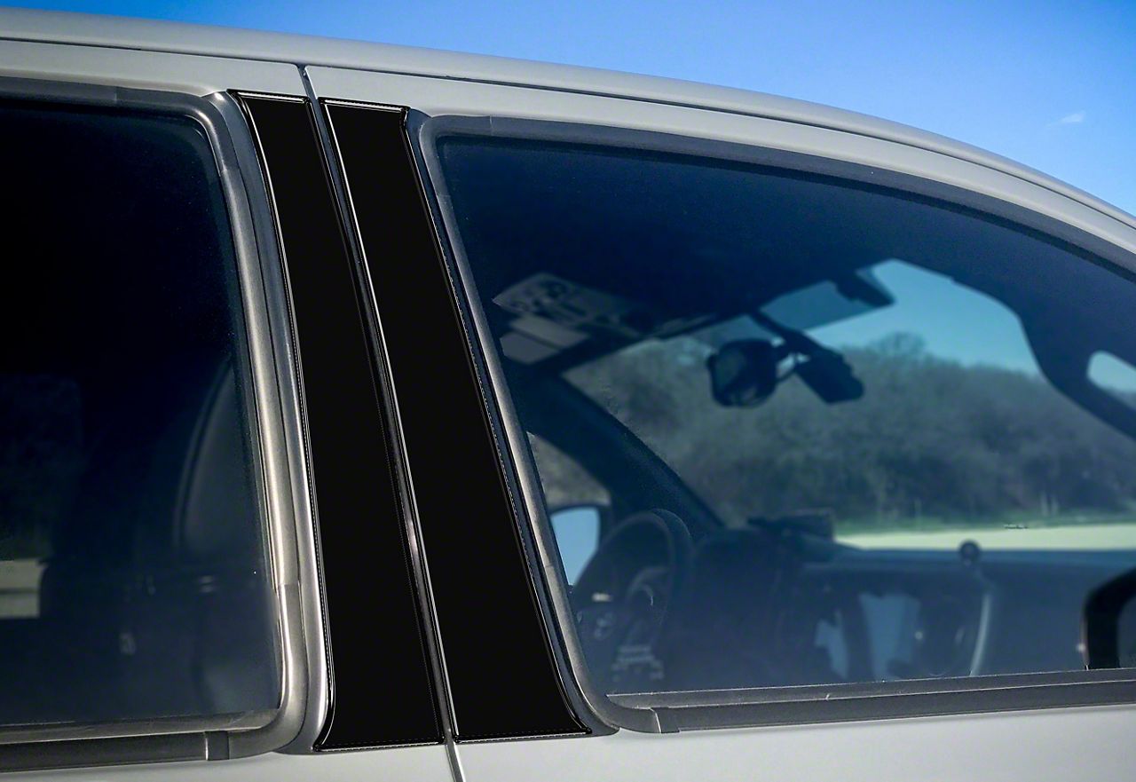 Door Pillar Accent Trim; Gloss Black (1623 Free Shipping