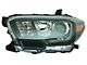 Toyota 2016-2019 TRD Pro Headlight; Black Housing; Clear Lens; Passenger Side (16-23 Tacoma w/ Factory LED Headlights)