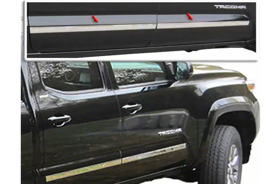 Body Molding Insert Trim Kit; Stainless Steel (1623