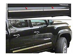 Body Molding Insert Trim Kit; Stainless Steel (16-23 Tacoma Double Cab w/ 5-Foot Bed)