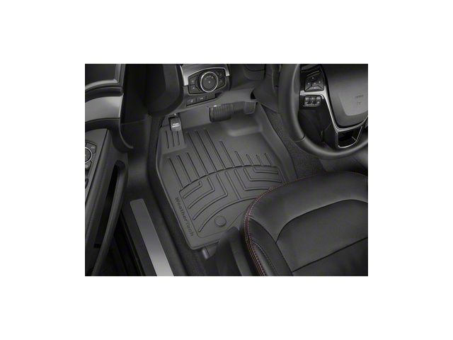 Weathertech Front Floor Liner HP; Black (18-23 Tacoma w/ Automatic Transmission)