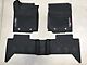 Toyota TRD Pro All-Weather Front and Rear Floor Liners; Black (16-23 Tacoma Double Cab w/ Manual Transmission)
