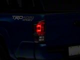 Toyota TRD Pro Tail Light; Black Housing; Clear Lens; Driver Side (16-23 Tacoma)