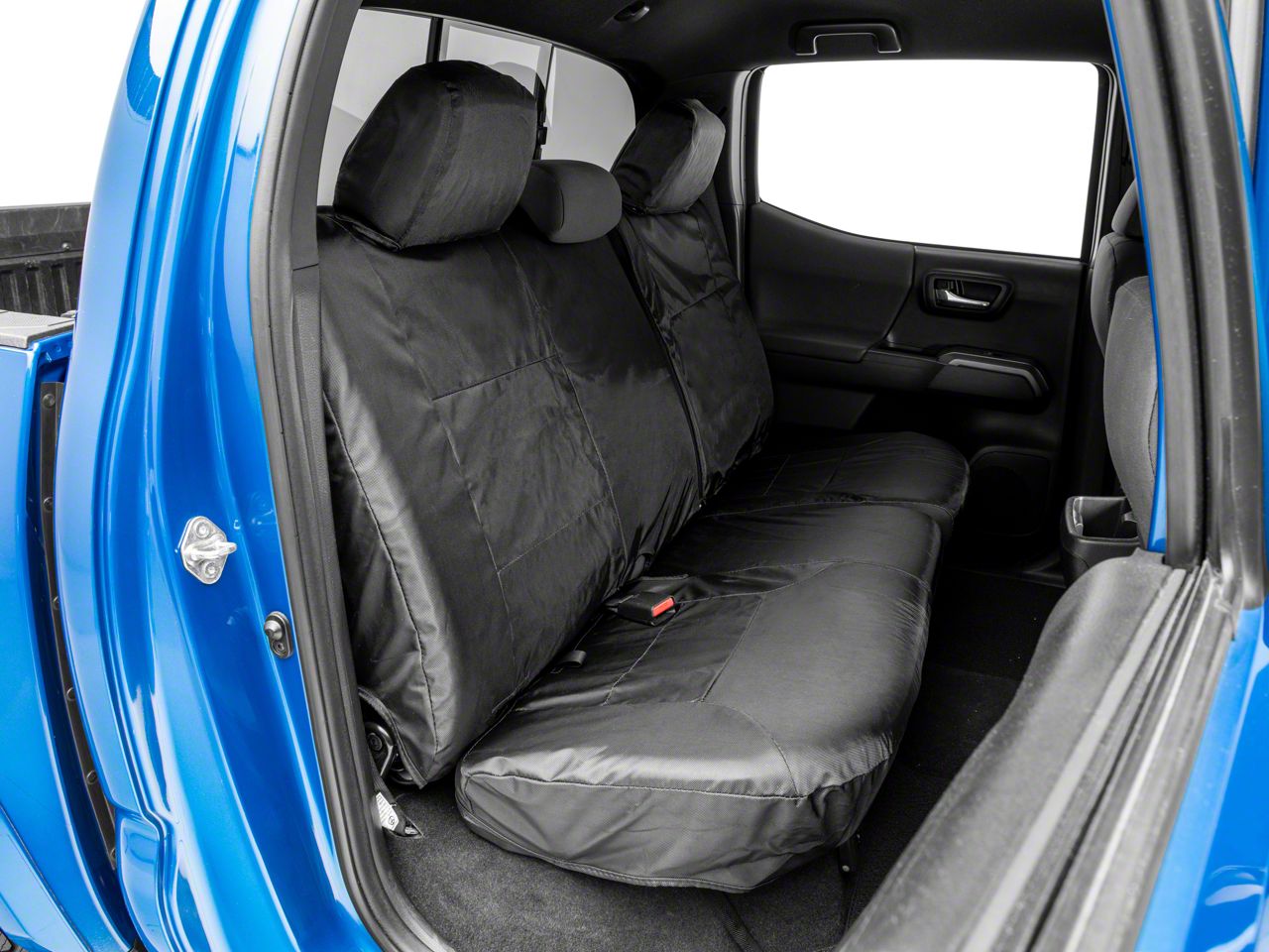 Coverking Tacoma Cordura Ballistic Custom-Fit Rear Seat Cover; Black  CSC1E1TT9837 (16-23 Tacoma Double Cab) Free Shipping