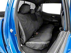 Coverking Cordura Ballistic Custom-Fit Rear Seat Cover; Black (16-23 Tacoma Double Cab)