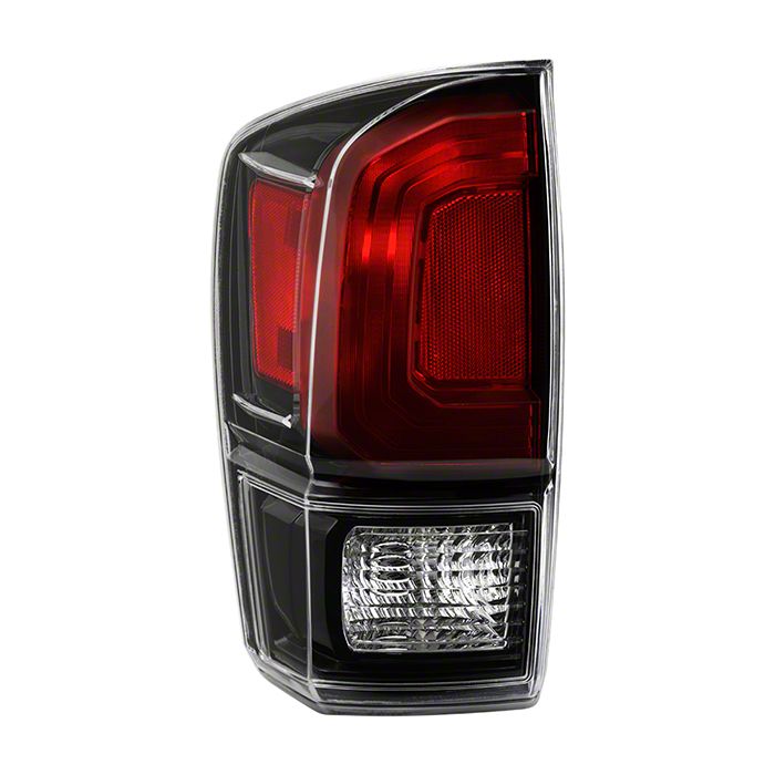 Tacoma OE Style Tail Light; Black Housing; Clear Lens; Driver Side (17 ...