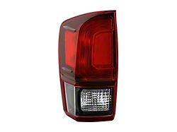 OE Style Tail Light; Black Housing; Red Clear Lens; Driver Side (18-19 Tacoma)