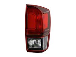 OE Style Tail Light; Black Housing; Red Clear Lens; Passenger Side (18-19 Tacoma)
