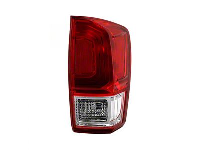 OE Style Tail Light; Chrome Housing; Red/Clear Lens; Passenger Side (16-17 Tacoma)