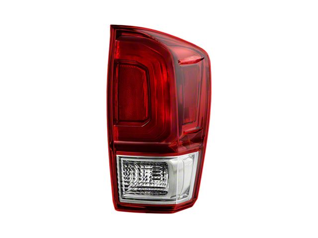 OE Style Tail Light; Smoked Housing; Red Clear Lens; Passenger Side (16-17 Tacoma)