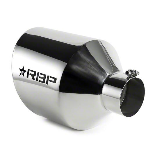 RBP Jeep Gladiator 10Inch Polished Stainless Steel Exhaust Tip; 4Inch