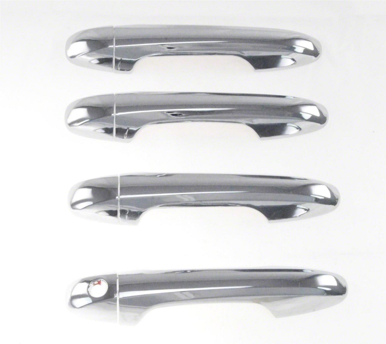 Exterior Door Handle Cover; Chrome ABS 8 Pieces TapeOn (1619