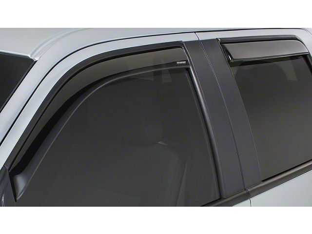 Snap-Inz In-Channel Sidewind Deflectors; Smoke (16-23 Tacoma Double Cab)