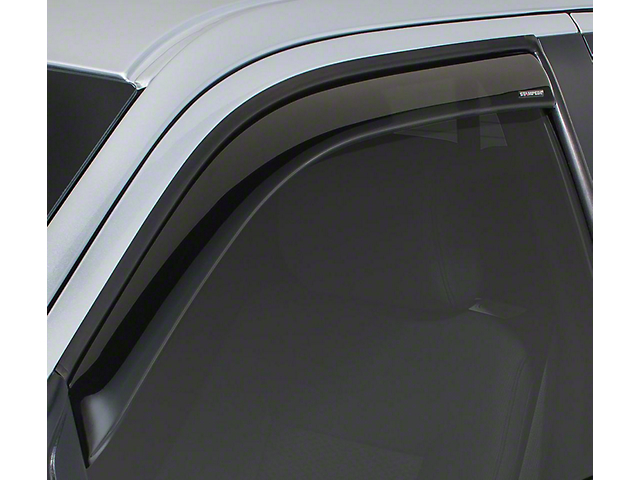 Snap-Inz In-Channel Sidewind Deflectors; Smoke (05-15 Tacoma Access Cab)