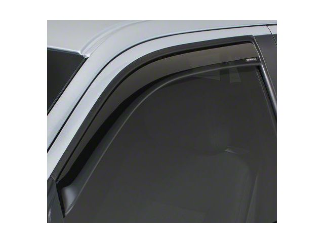 Snap-Inz In-Channel Sidewind Deflectors; Front Only; Smoke (16-23 Tacoma Access Cab)