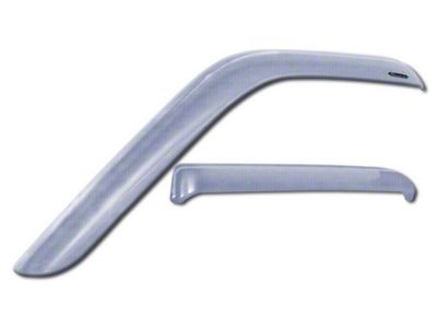 Tape-Onz Sidewind Deflectors; Front and Rear; Chrome (05-15 Tacoma Double Cab)