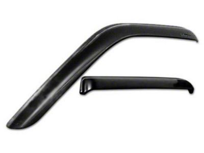 Tape-Onz Sidewind Deflectors; Front and Rear; Smoke (16-23 Tacoma Double Cab)