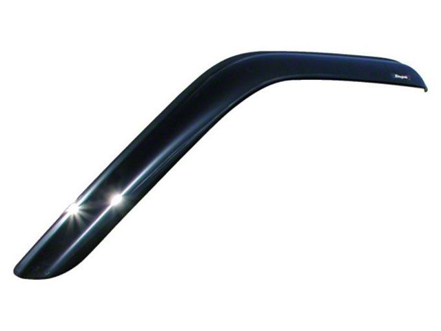 Tape-Onz Sidewind Deflectors; Front and Rear; Smoke (05-15 Tacoma Regular Cab)