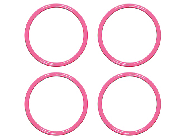 A/C Vent Ring Accents; Hot Pink (16-22 Tacoma)