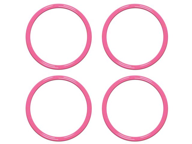 A/C Vent Ring Accents; Hot Pink (16-23 Tacoma)
