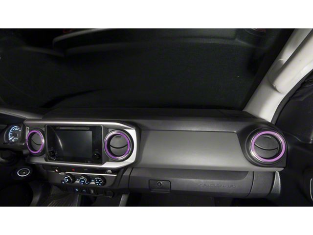 A/C Vent Ring Accents; Lavender Purple (16-23 Tacoma)