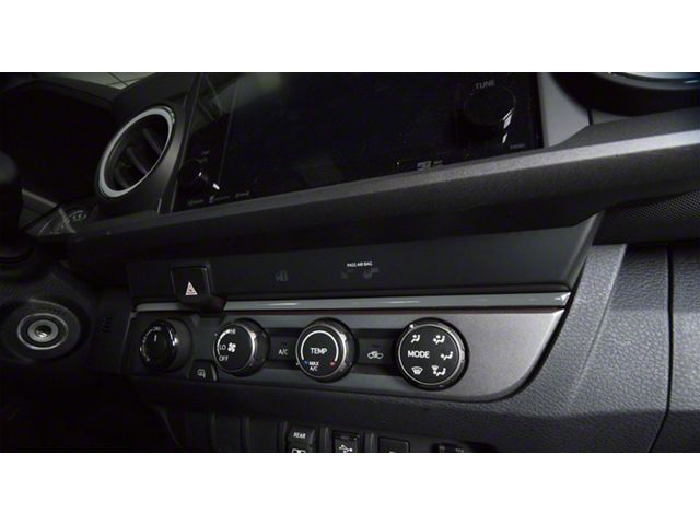 Above Climate Control Accent Trim Strip; Cement Gray (16-23 Tacoma)