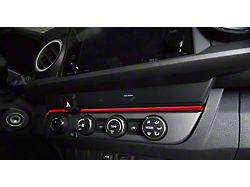 Above Climate Control Accent Trim Strip; Gloss TRD Red (16-22 Tacoma)