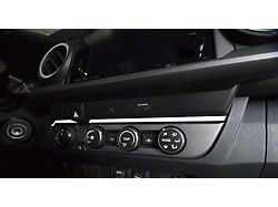 Above Climate Control Accent Trim Strip; Gloss White (16-23 Tacoma)
