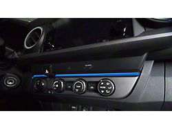 Above Climate Control Accent Trim Strip; Voodoo Blue (16-23 Tacoma)