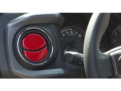 Air Vent Accent Trim; Gloss TRD Red (16-23 Tacoma)