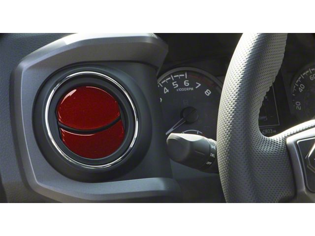 Air Vent Accent Trim; Ruby Red (16-23 Tacoma)