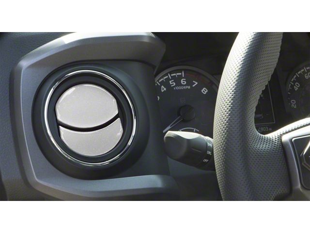 Air Vent Accent Trim; Turbo Silver (16-23 Tacoma)