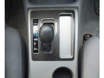 Automatic Transmission Center Console Shifter Accent Trim; Raw Carbon Fiber (05-15 Tacoma)