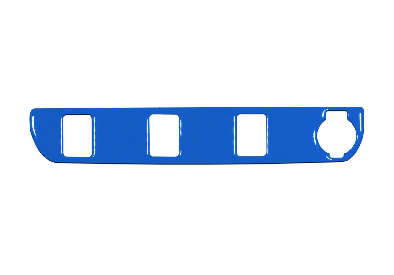 Center Dash 3-Switch Panel Accent Trim; Voodoo Blue (16-23 Tacoma)