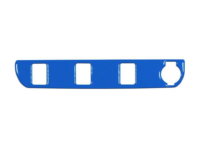 Center Dash 3-Switch Panel Accent Trim; Voodoo Blue (16-23 Tacoma)