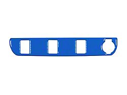 Center Dash 3-Switch Panel Accent Trim; Voodoo Blue (16-22 Tacoma)
