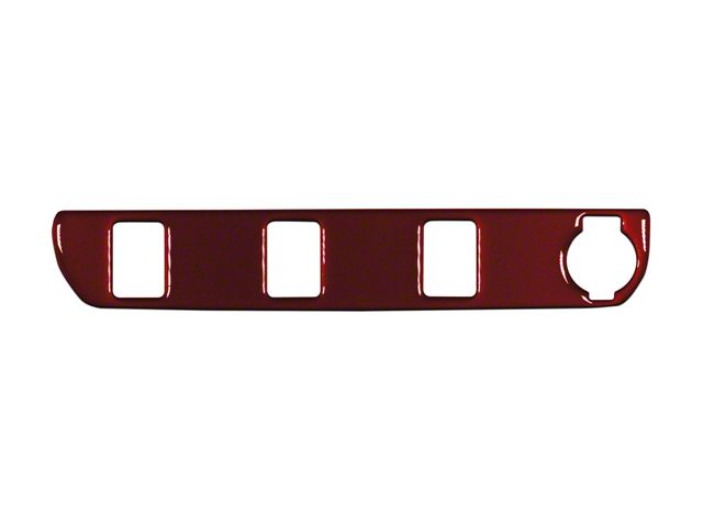 Center Dash 3-Switch Panel Accent Trim; Ruby Red (16-23 Tacoma)